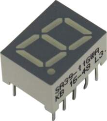 KINGBRIGHT ELECTRONIC Display: LED; 7-segment; 9
