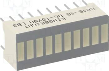 KINGBRIGHT ELECTRONIC Display: LED; bargraph; yellow