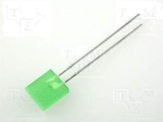 KINGBRIGHT ELECTRONIC LED; green; rectangular; 7x2