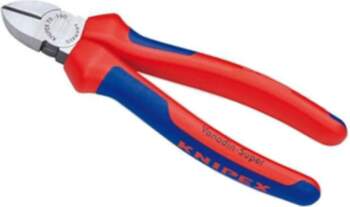 KNIPEX Side,cutting; ergonomic two-component handles