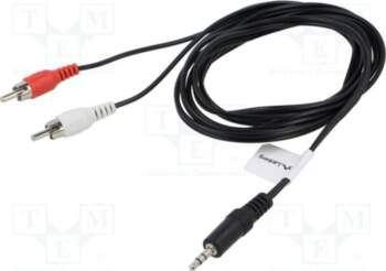 LANBERG Cable; Jack 3.5mm 3pin