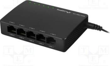 LANBERG Switch Ethernet; RJ45 socket x5