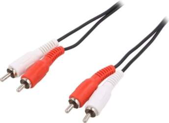LOGILINK Cable; RCA plug x2,both