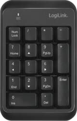 LOGILINK Keypad: computer; black; wireless; 10m