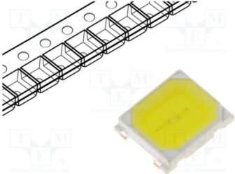 LUCKY LIGHT LED; white cold; SMD