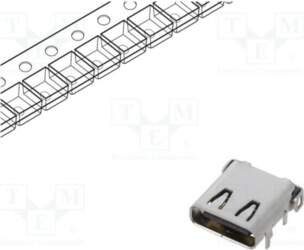 LUMBERG Connector: USB C; socket; on