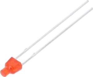 LUMEX LED; red; 2mm; 25mcd; 70°