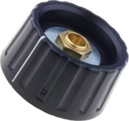 MENTOR Knob; with pointer; plastic; Øshaft: