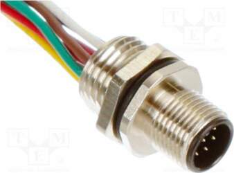 MOLEX Connector: M12; socket; PIN: 8