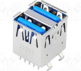 MOLEX Connector: USB A; socket; on