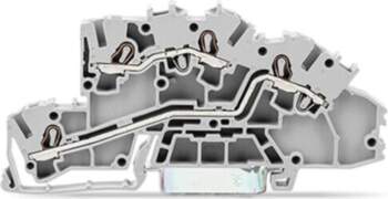Multilevel installation terminal block, with operating