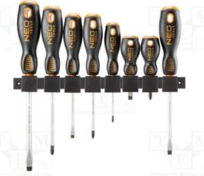 NEO TOOLS Screwdriver: universal-set; Phillips,slot