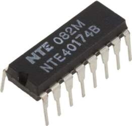 NTE ELECTRONICS IC: digital; D flip-flop