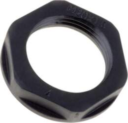 Nut; M32; polyamide; 41mm; black; Thread:
