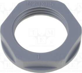 Nut; NPT1"; polyamide; dark grey; Thread: