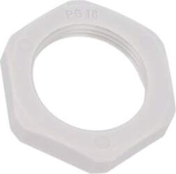 Nut; PG16; polyamide; Thk: 6mm; Spanner: