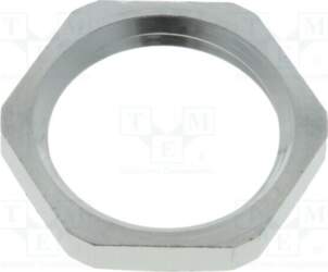 Nut; PG9; brass; Thk: 2.8mm