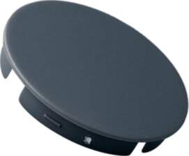 OKW Cap; ABS; grey; push-in; round