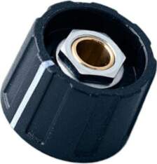 OKW Knob; with pointer; ABS; Øshaft:
