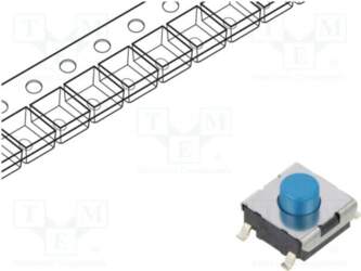 OMRON Electronic Components Microswitch TACT; SPST-NO