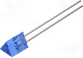 OPTOSUPPLY LED; blue; 330mcd; 140°; Front: