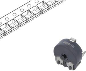 PIHER Potentiometer: mounting; 100kΩ; single turn