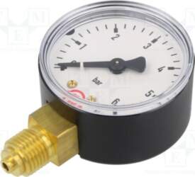 PNEUMAT Manometer; 0÷6bar; bottom connection; Thread:
