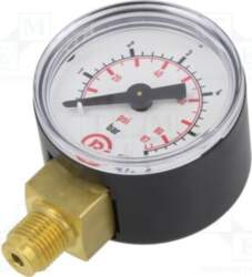 PNEUMAT Manometer; 0÷6bar; bottom connection; Thread: