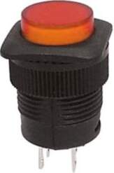 PUSH-BUTTON SWITCH OFF-(ON) WITH ORANGE LED