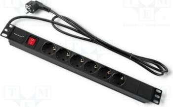 QOLTEC Plug socket strip: protective; Sockets:
