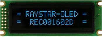 RAYSTAR OPTRONICS Display: OLED; alphanumeric; 16x2