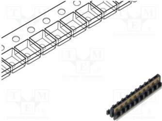 SAMTEC Connector: PCB to PCB; socket