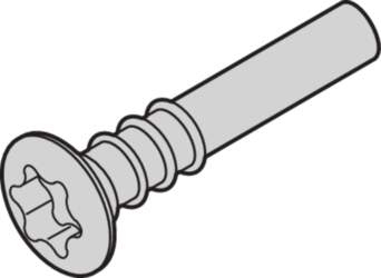 Schroff Countersunk head screw, Torx, 3