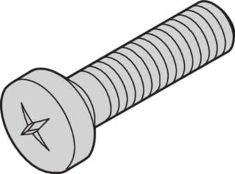 Schroff Panhead Screw, Pozidrive, M3 x