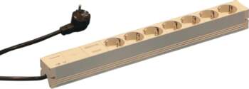 Schroff Socket Strip, SCHUKO, 7 Sockets