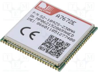 SIMCOM Module: LTE; Bluetooth: BLE; Down: