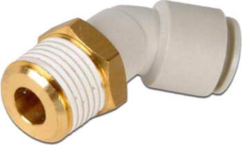 SMC Push-in fitting; threaded,angled 90°