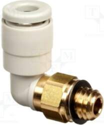 SMC Push-in fitting; threaded,angled 90°