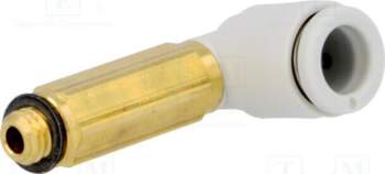 SMC Push-in fitting; threaded,angled 90°