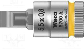Socket: spanner-bit; 5.5x0.8mm; 1/4"