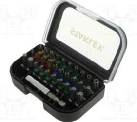 STANLEY Tools set: screwdriver bits; plastic
