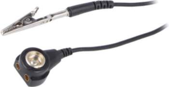 STATICTEC Connection cable; ESD,straight; black