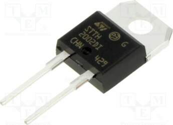 STMICROELECTRONICS Diode: rectifying; THT; 200V; 20A