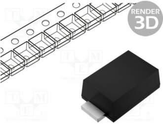 STMICROELECTRONICS Diode: Schottky rectifying; SMB flat