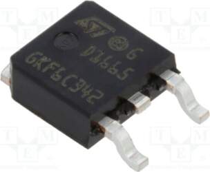 STMICROELECTRONICS Transistor: NPN; bipolar; 65V; 6A