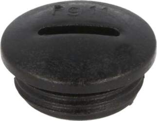 Stopper; PG11; IP54; polyamide; black; V-N-FS