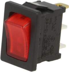 SWITCH COMPONENTS ROCKER; SPST; Pos: 2