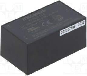 TDK-LAMBDA Converter: AC/DC; 25W; Uin: 90÷264VAC
