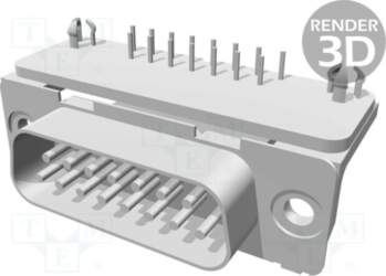 TE CONNECTIVITY Connector: D-Sub; PIN: 15