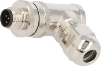 TE CONNECTIVITY Connector: M12; plug; PIN: